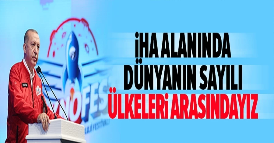 Cumhurbaşkanı Erdoğan Teknofest ödül töreninde konuştu