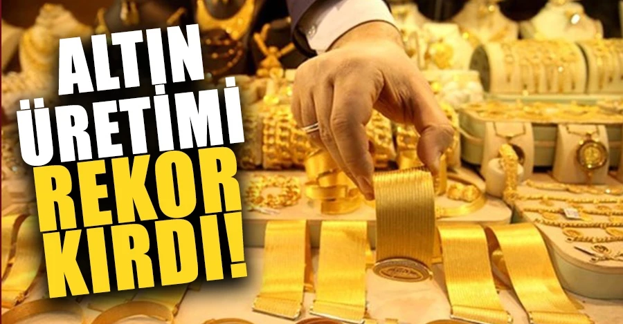Bakan Dönmez: Altın üretimimiz rekor kırarak 42 tona ulaştı