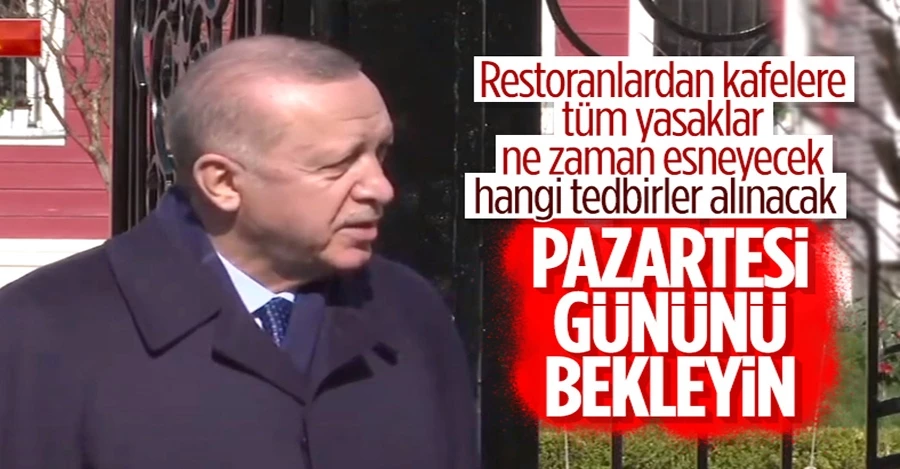 Cumhurbaşkanı Erdoğan: Esneme kararını Kabine Toplantısı