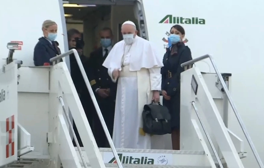Papa Francis, Irak’a gitmek üzere Roma’dan ayrıldı