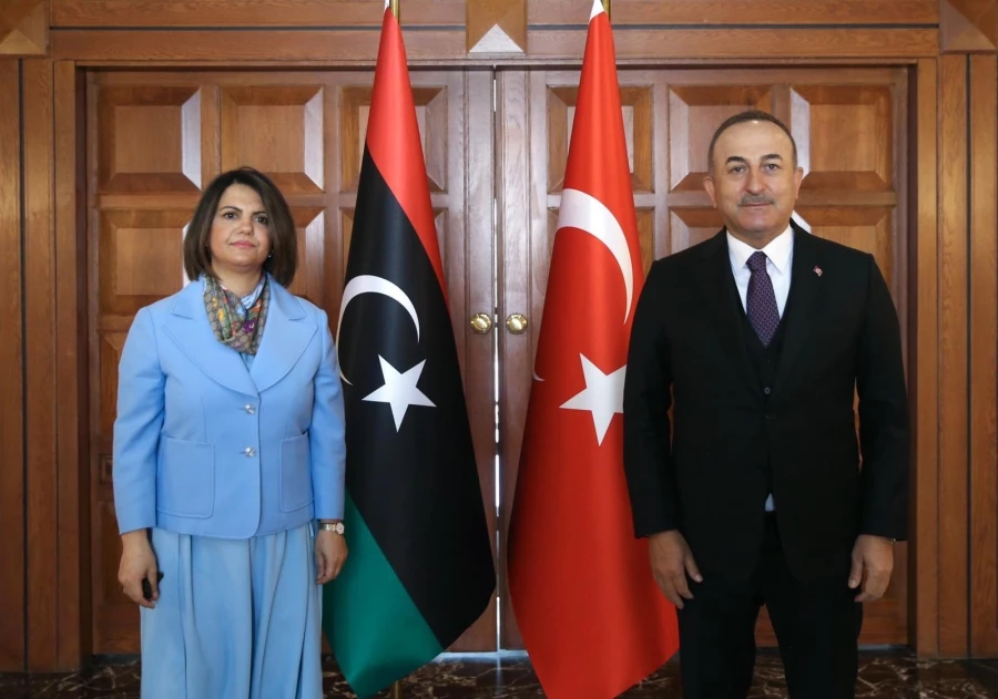 Bakan Çavuşoğlu, Libyalı mevkidaşıyla görüştü