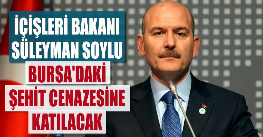İçişleri bakanı Süleyman Soylu Bursa