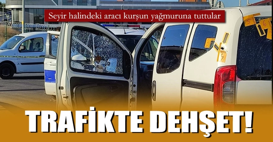 Arnavutköy’de trafikteki bir araca kurşun yağdırdılar 