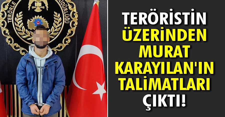 Teröristin üzerinden Murat Karayılan