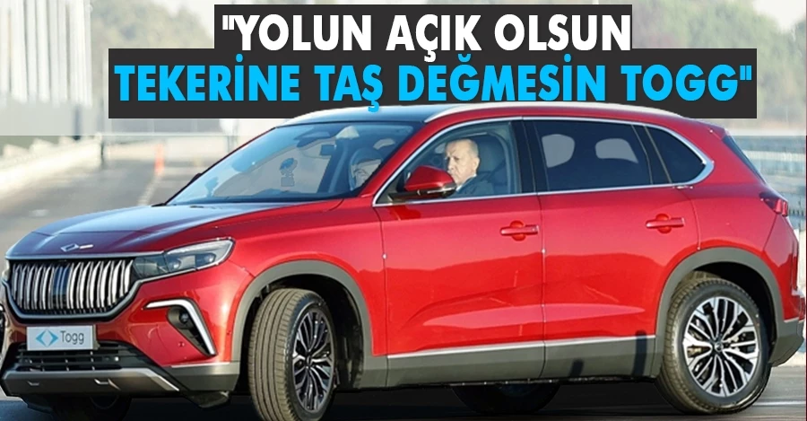 Cumhurbaşkanı Erdoğan, Togg ile test sürüşü yaptı
