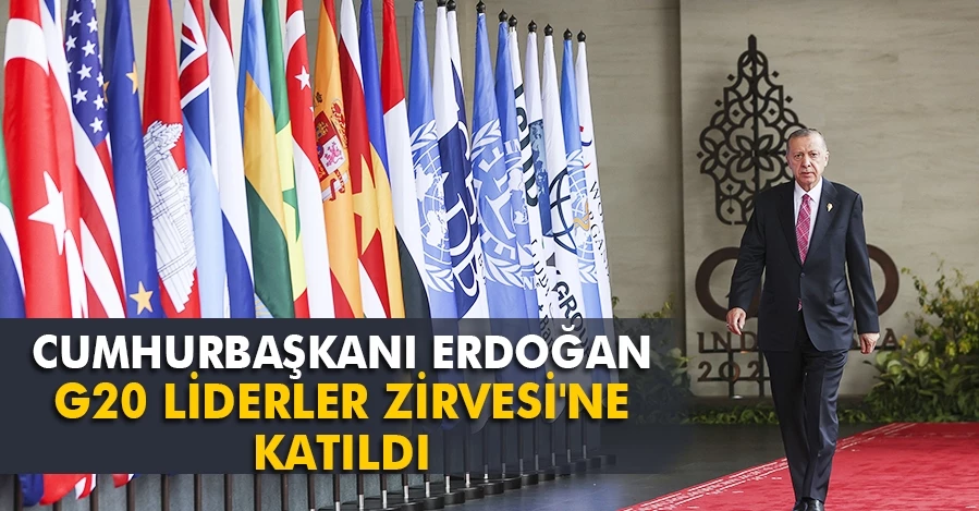 Cumhurbaşkanı Erdoğan, G20 Liderler Zirvesi