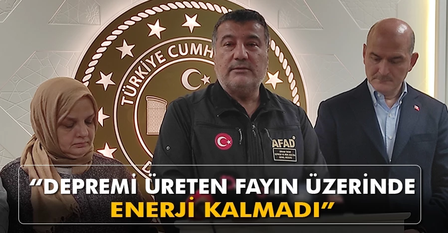 AFAD Deprem Risk ve Azaltma Genel Müdürü Tatar: 