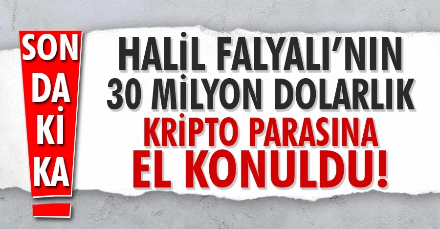 Halil Falyalı’ya ait Malta’daki 30 milyon dolar karşılığı kripto paraya el konuldu