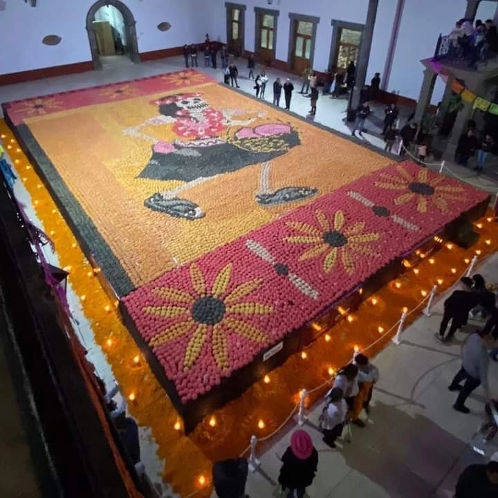 Meksika’da renkli ekmekten yapılan mozaik resim Guinness Rekorlar Kitabı’na girdi