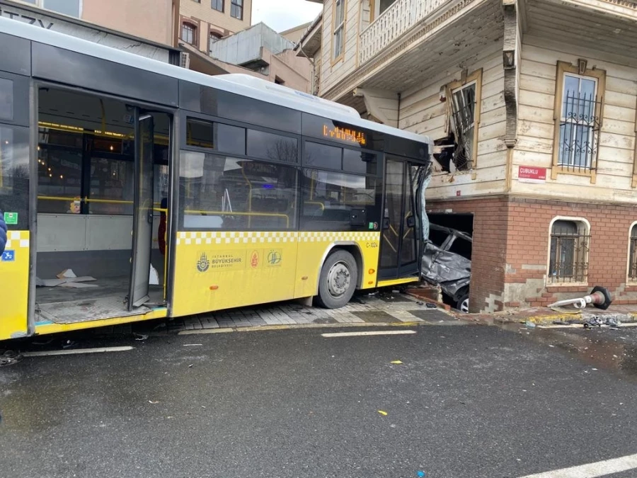 Beykoz’da pedalı sıkışan Özel Halk otobüsü dehşet saçtı: 6 yaralı
