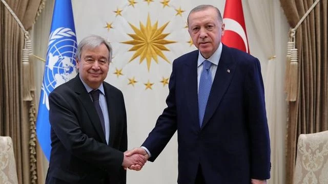 Cumhurbaşkanı Erdoğan, BM Genel Sekreteri Guterres