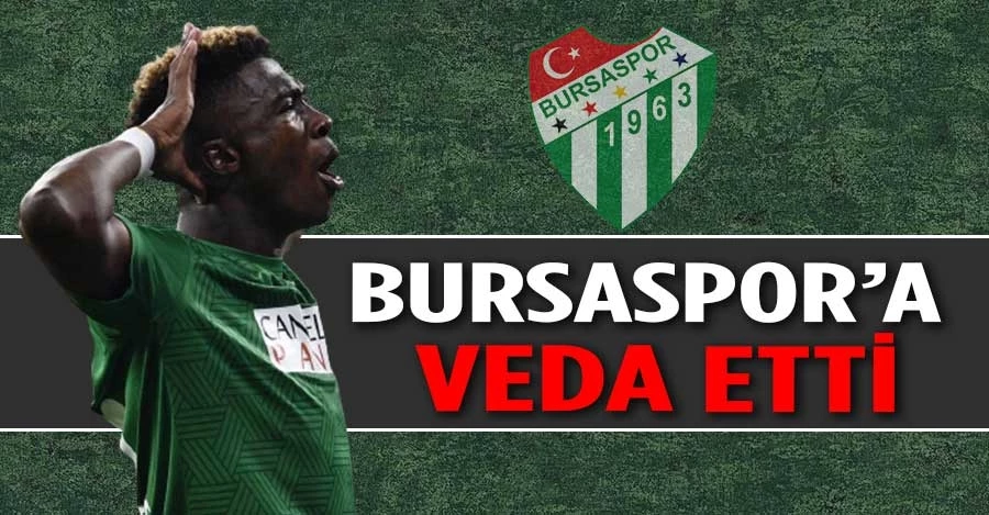 Bursaspor’un Portekizli futbolcusu Joao Pedro takıma veda etti   