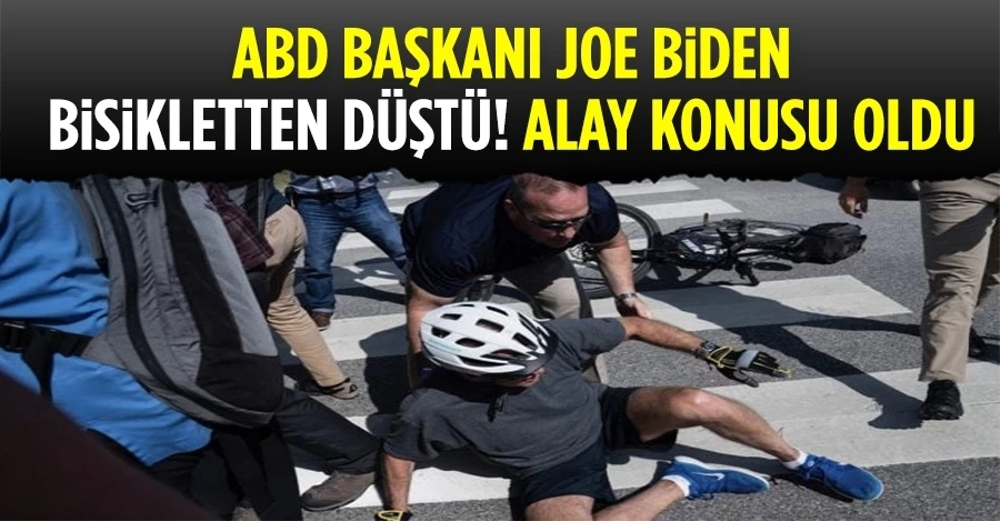 ABD Başkanı Joe Biden bisikletten düştü