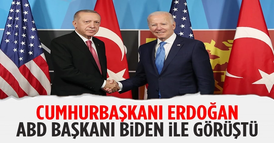 Cumhurbaşkanı Erdoğan, ABD Başkanı Joe Biden ile görüştü