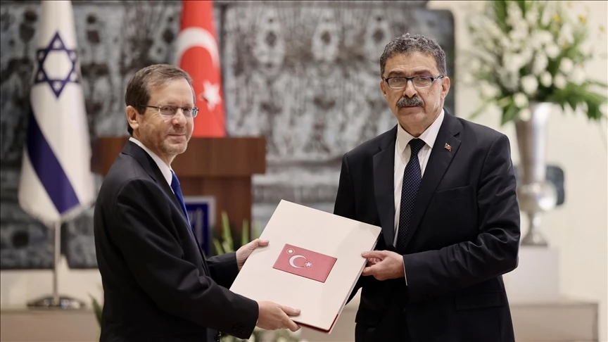 Türkiye’nin Tel Aviv Büyükelçisi Torunlar, İsrail Cumhurbaşkanı Herzog