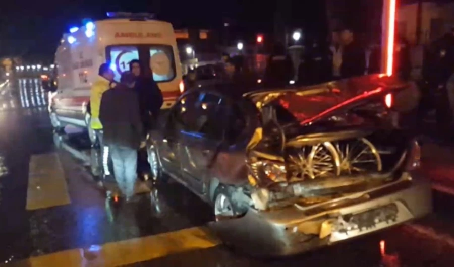 Edirne’de zincirleme kazada 1 kişi yaralandı