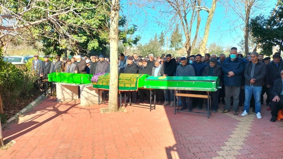 Depremde hayatını kaybeden aile Osmaniye’de toprağa verildi