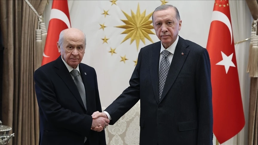 Cumhurbaşkanı Erdoğan MHP Genel Başkanı Bahçeli