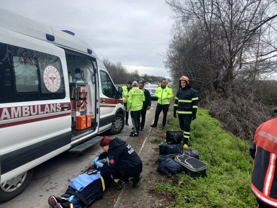 Anadolu Otoyolu’nda kaza: 5 kişilik aile ölümden döndü   