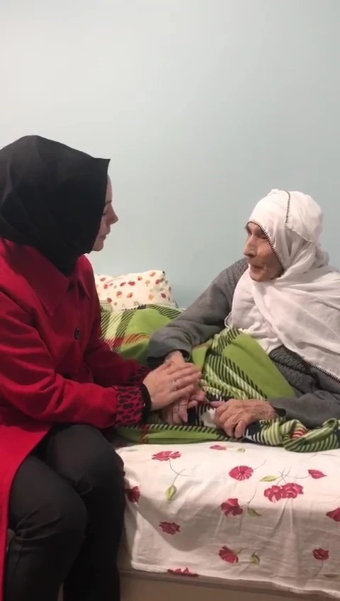 100 yaşındaki Elif teyzeden Cumhurbaşkanı Recep Tayyip Erdoğan