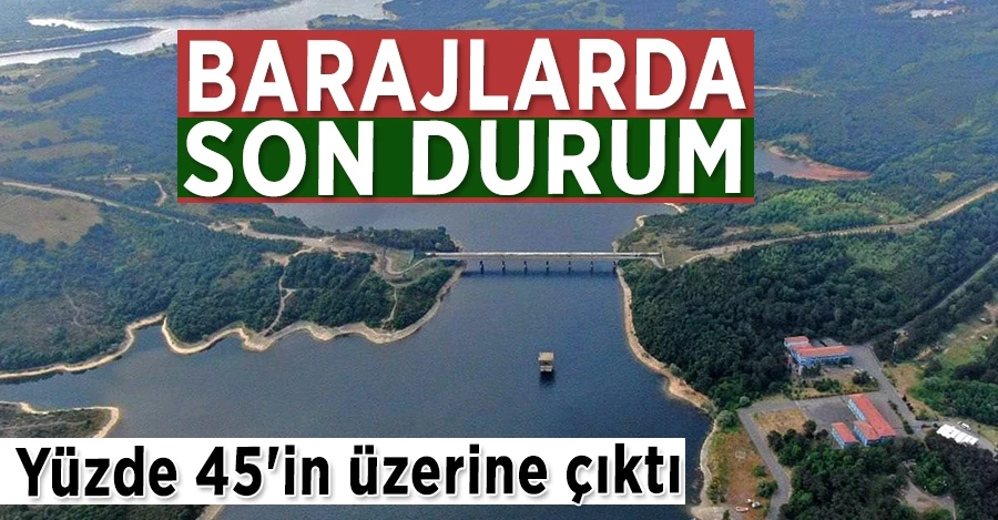 İstanbul’da barajların doluluk oranı yüzde 45