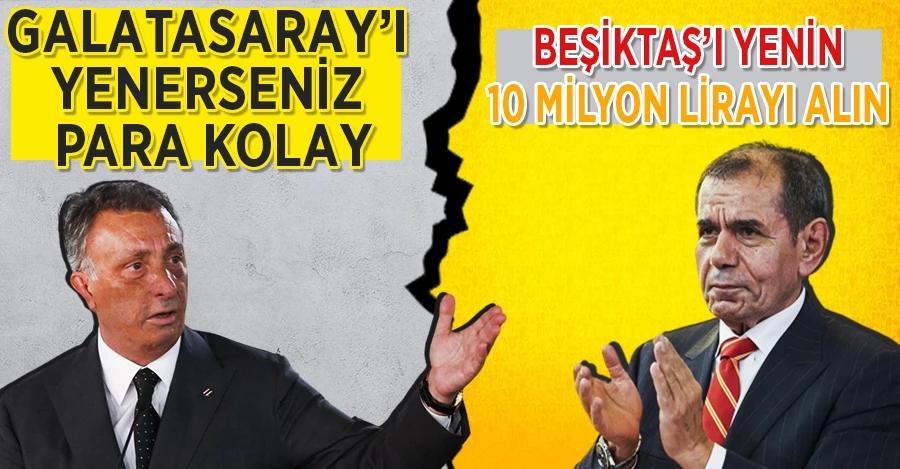 Beşiktaş ve Galatasaray yönetiminden derbi için dev prim müjdesi