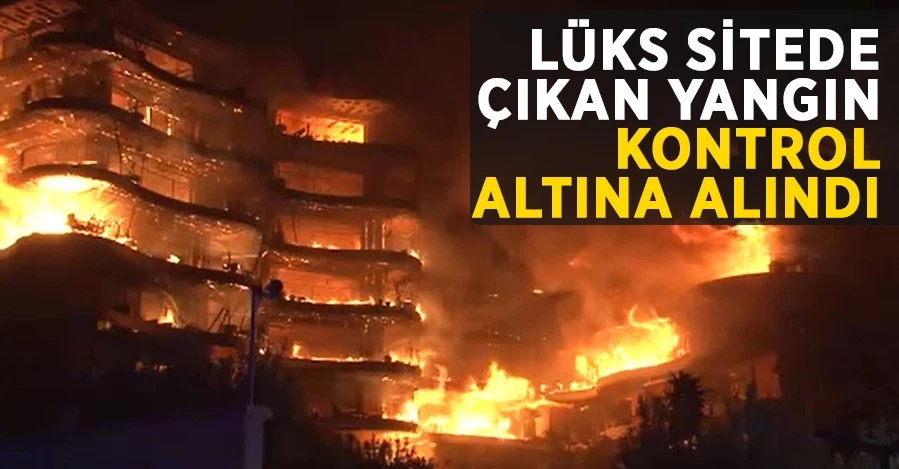 İzmir’deki büyük sitede çıkan yangın kontrol altına alındı   
