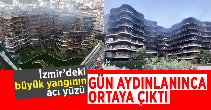  İzmir’deki büyük yangının acı yüzü gün aydınlanınca ortaya çıktı   