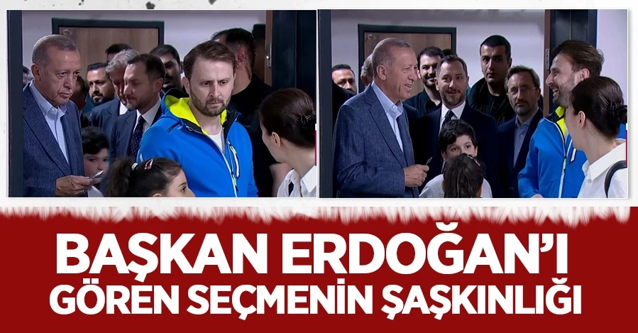  Cumhurbaşkanı Erdoğan’ı arkasında gören seçmen şaşırdı   