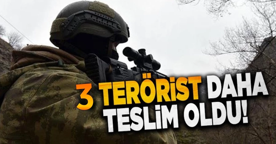 MSB duyurdu! 3 PKK’lı terörist teslim oldu