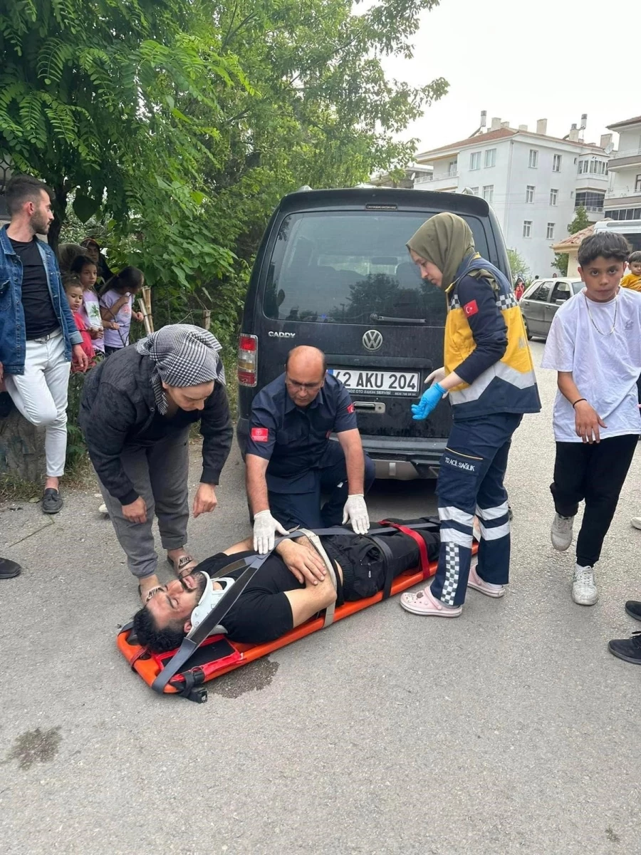 Aksaray’da otomobil bisiklete çarptı: 1 yaralı   