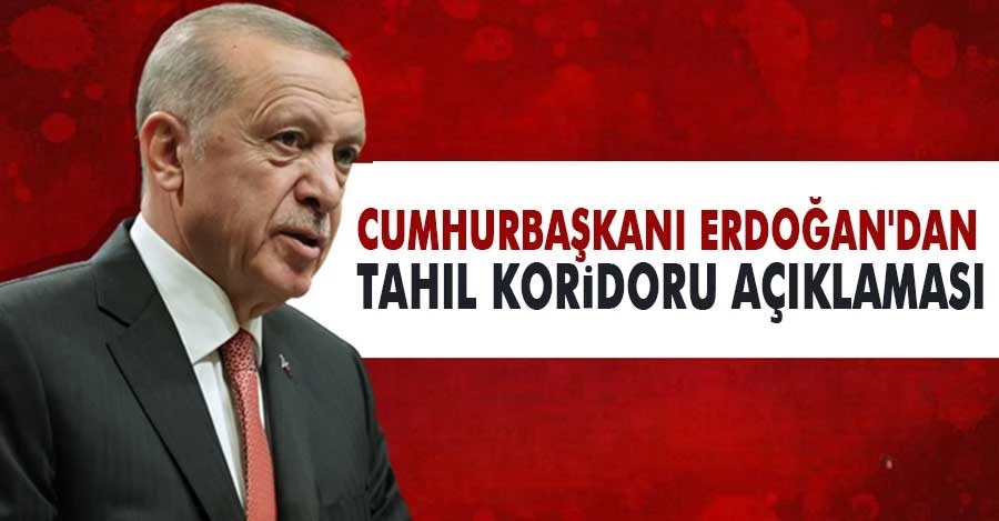 Cumhurbaşkanı Erdoğan Tahıl Anlaşmasına İlişkin Önemli Açıklamalarda Bulundu