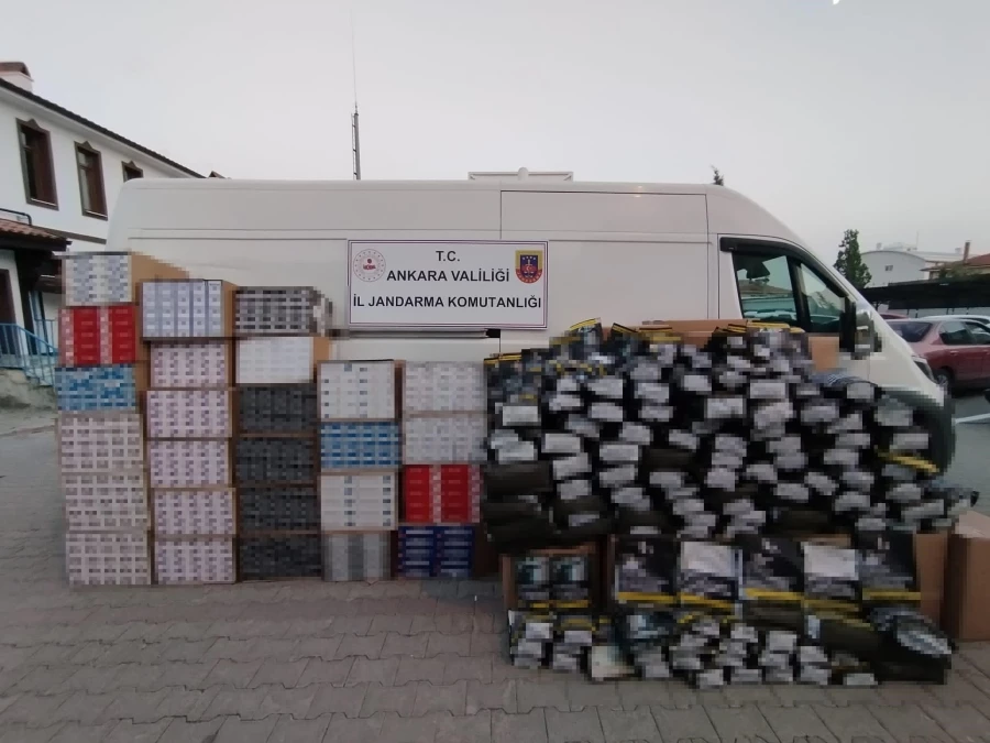  Ankara’da 815 bin adet boş makaron ve 535 kilo kaçak tütün ele geçirildi   