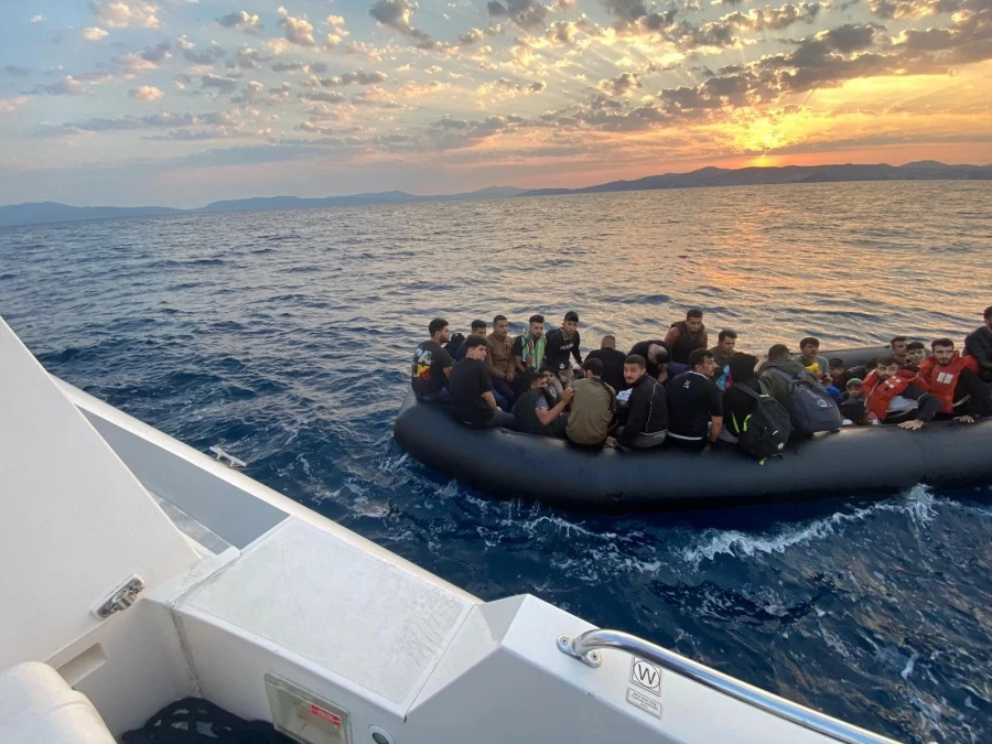 Aydın’da 39 düzensiz göçmen kurtarıldı   