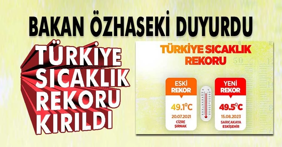 Türkiye’de sıcaklık rekoru Eskişehir