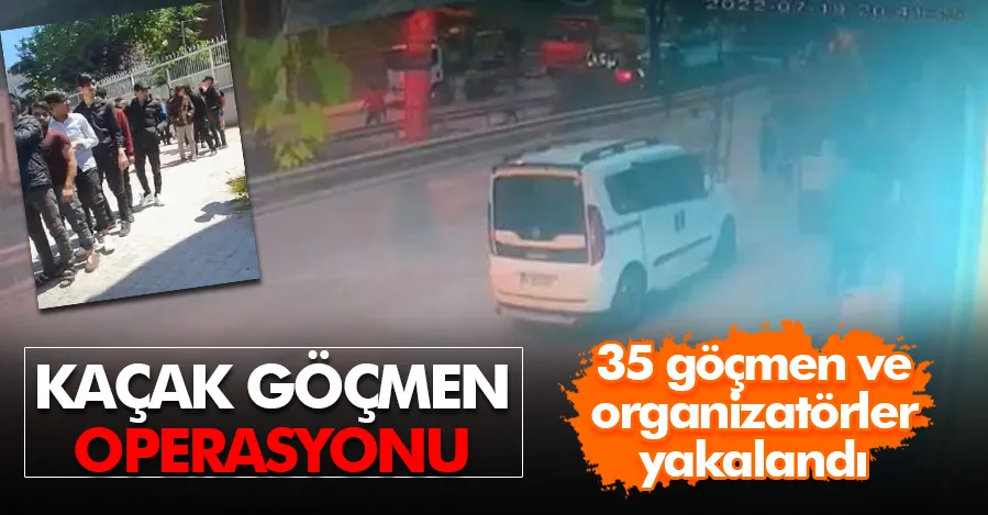 İstanbul’da göçmen dolu minibüse operasyon kamerada