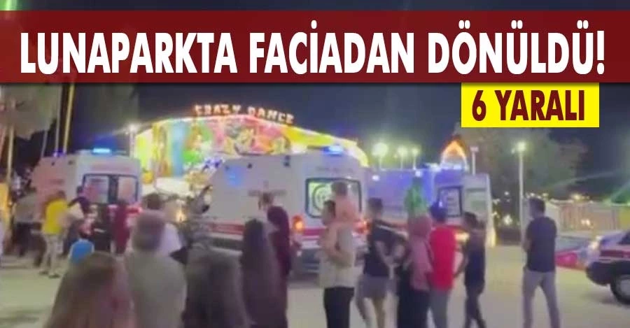 İzmir’de lunaparkta faciadan dönüldü: 6 yaralı