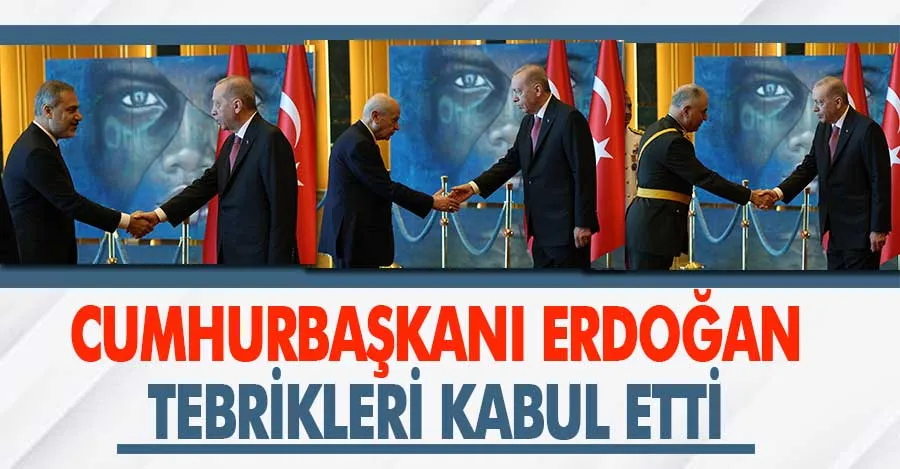 Cumhurbaşkanı Erdoğan, 30 Ağustos Zafer Bayramı tebriklerini kabul etti   