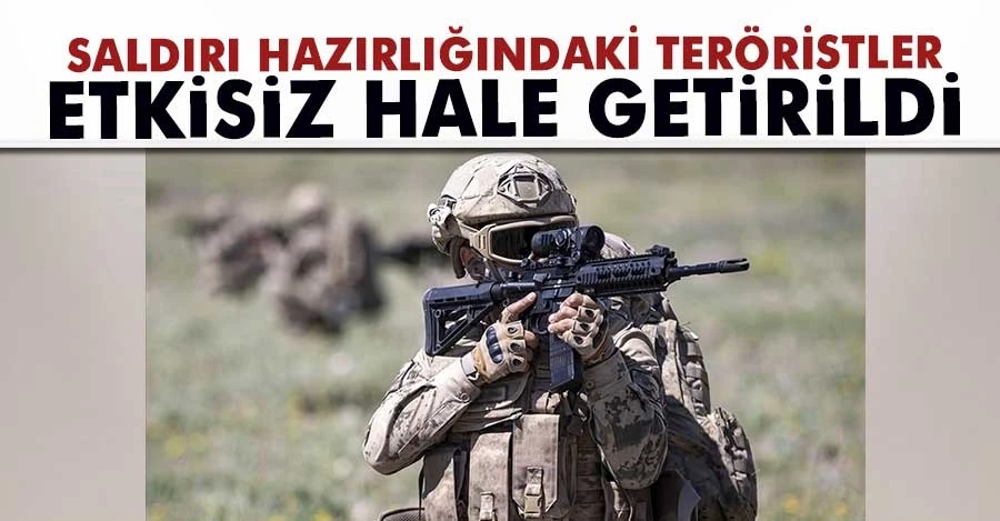 Saldırı hazırlığı yapan 5 PKK/YPG’li terörist etkisiz hale getirildi   