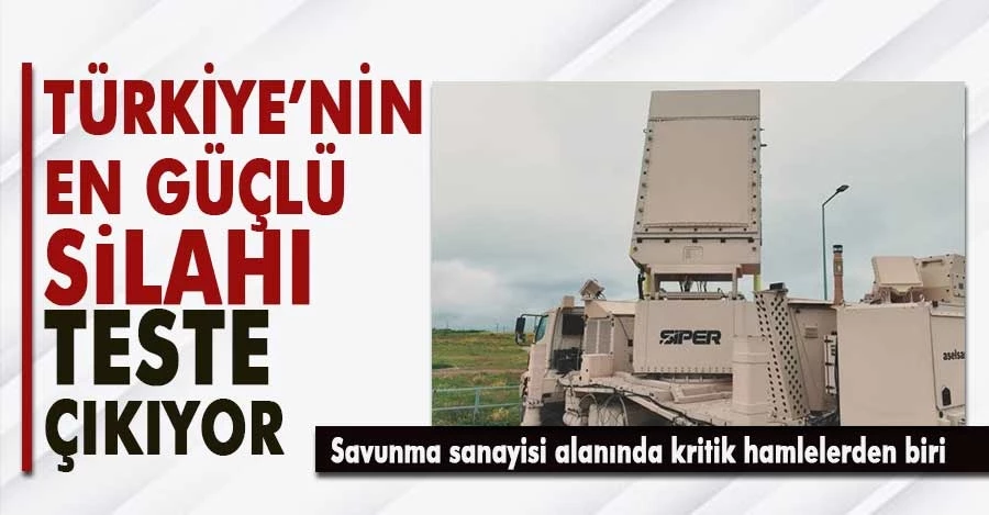 Türkiye’nin en güçlü silahı teste çıkıyor: 850 km