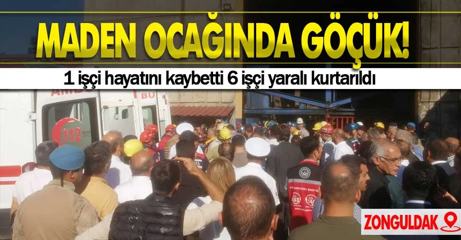 Zonguldak’ta maden ocağında göçük   
