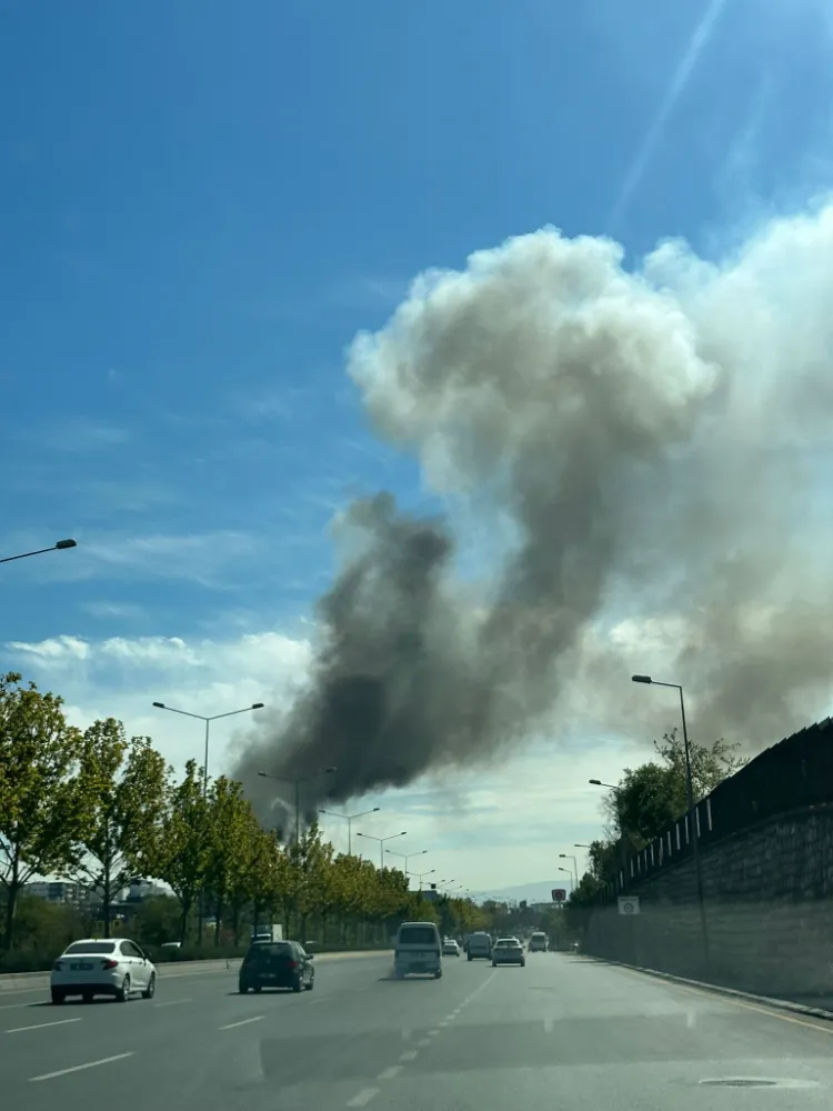  Ankara’da sanayi sitesinde yangın