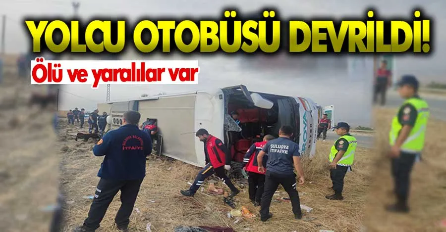 Amasya’da yolcu otobüsü devrildi: 6 ölü, 33 yaralı
