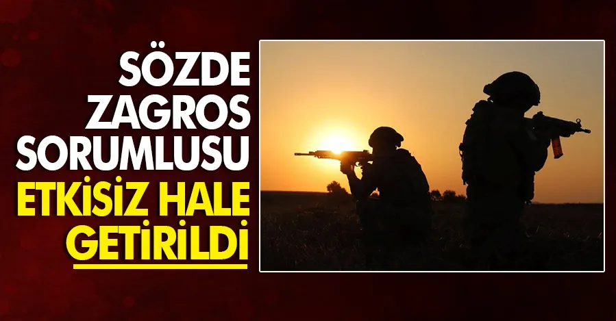 PKK’nın sözde Zagros sorumlusu etkisiz hale getirildi!