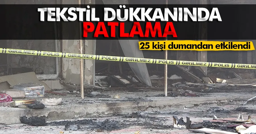  Diyarbakır’da tekstil dükkanında patlama: 25 kişi dumandan etkilendi 