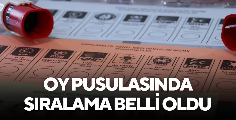 31 Mart 2024 yerel seçimlerinde oy pusulası şekillendi