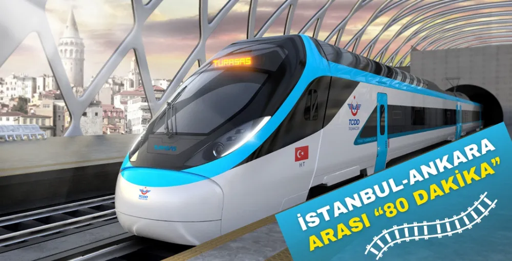 İstanbul-Ankara arası 80 dakikaya iniyor