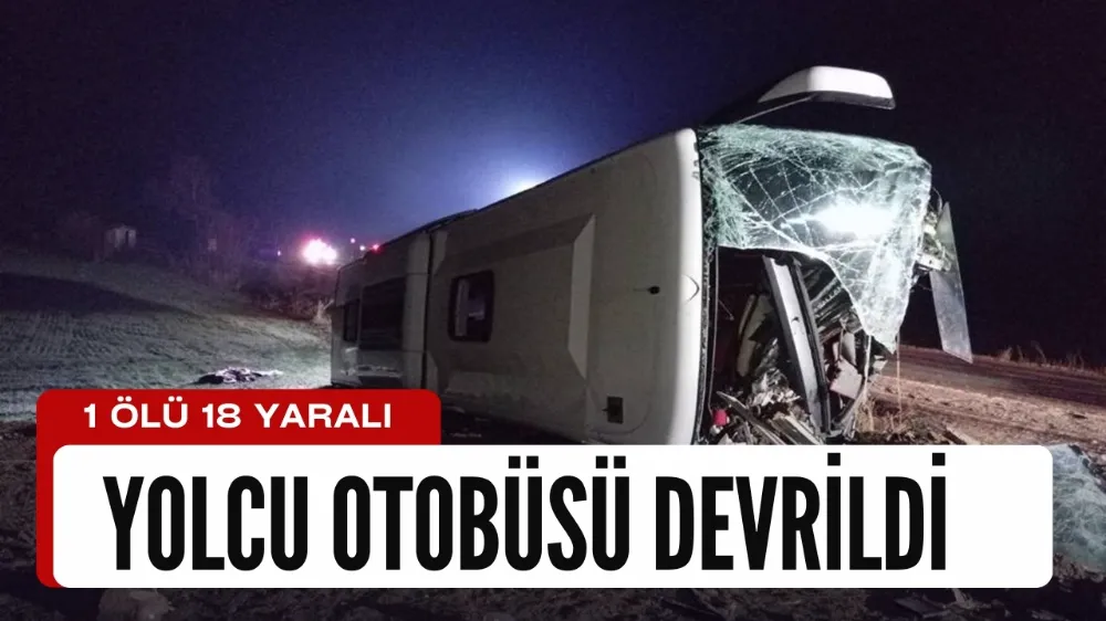Yozgatta kaza: 1 ölü 18 yaralı