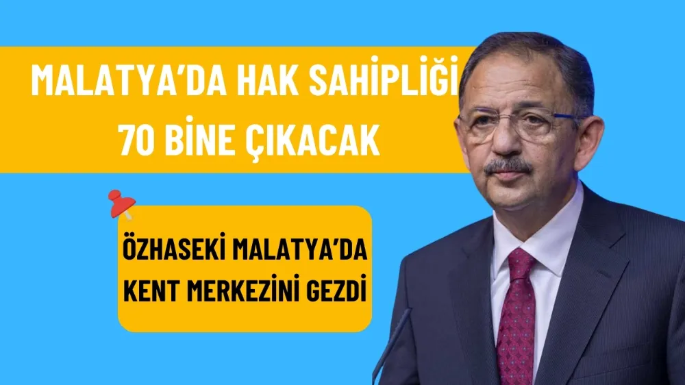Bakan Özhaseki: Malatya
