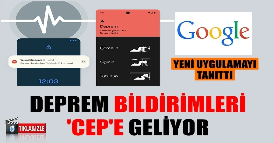 Deprem bildirimleri 